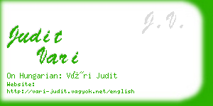 judit vari business card